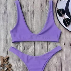 Zaful Purple Bikini